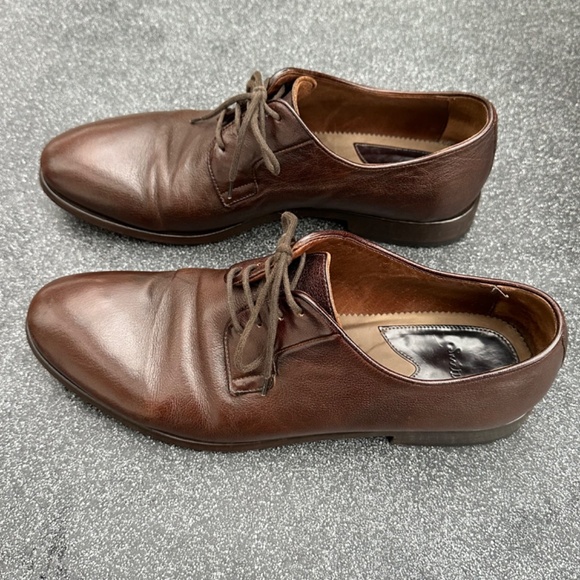 Paul Smith Men's Derby Dress Shoe.  Brown Leather.  Lace Up.  Size 10.5US/9.5UK - Picture 7 of 11